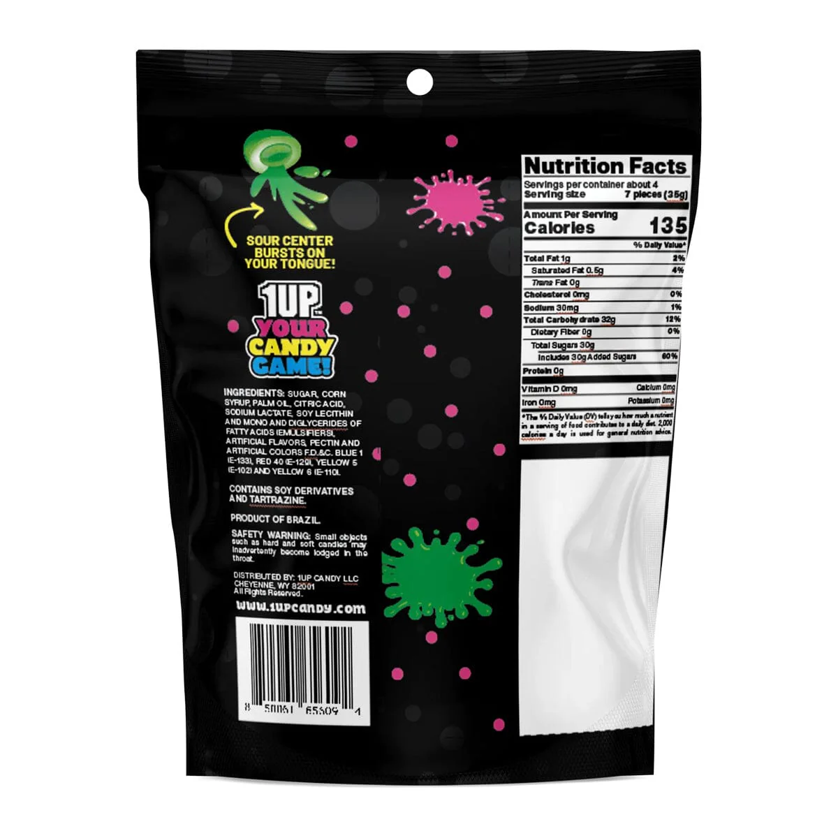 1UP: Sour Bursts Fruit Chews Orange Pack - Image 4