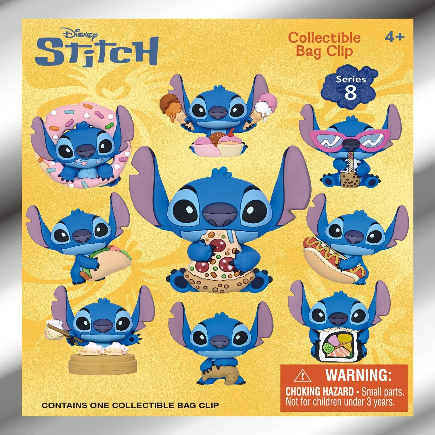 3D Anime: Stitch Series 8 Foam Bag Clip Blind Bag (1pc)