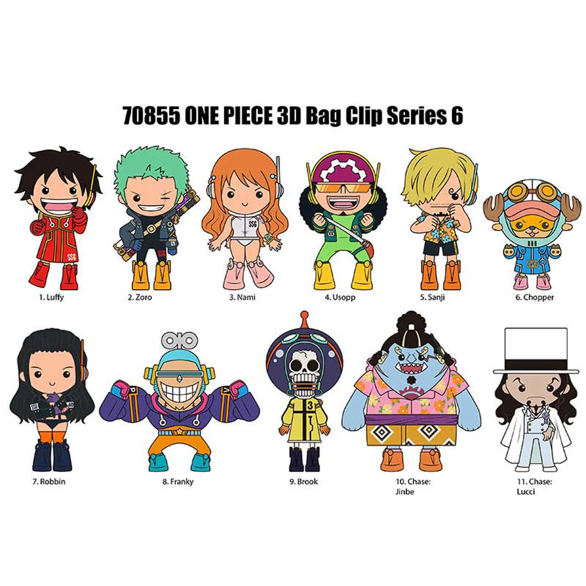 3D Anime: One Piece Foam Bag Clip Series 6 (1pc) - Image 3