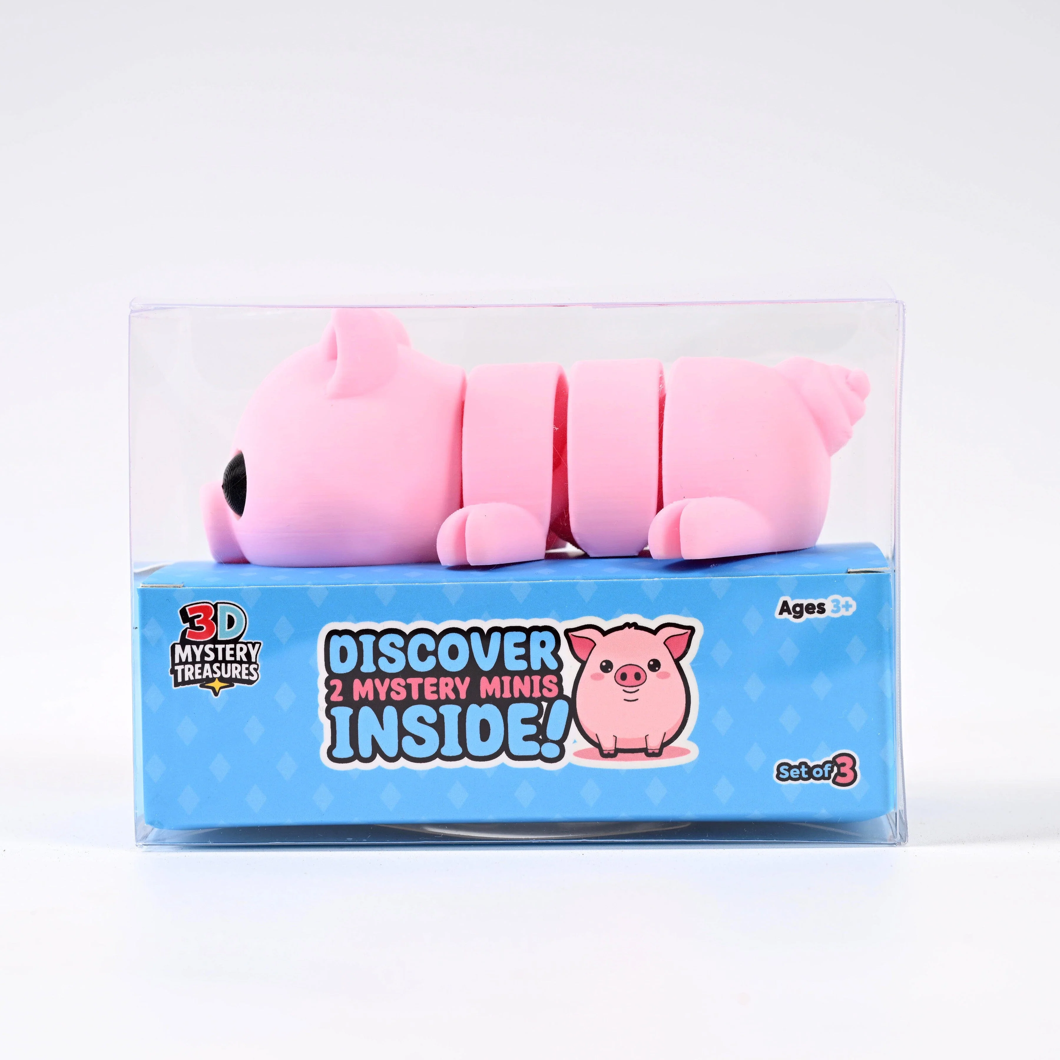 3D Mystery Treasures 3D-Printed Pig Fidget Toy