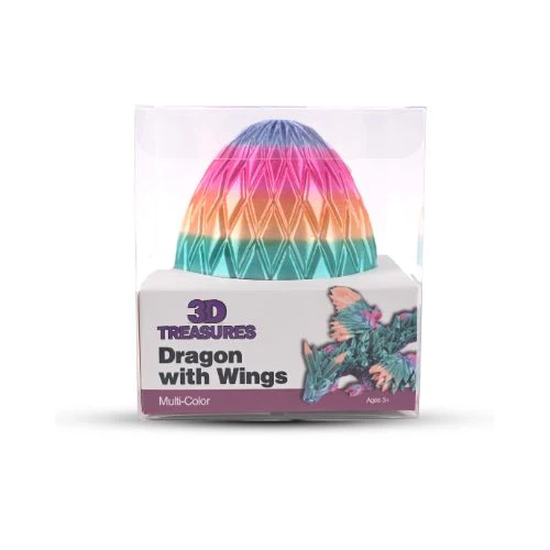 3D Treasures 3D-Printed Winged Dragon Scale Egg Fidget Toy - Multiple Colours - Image 2