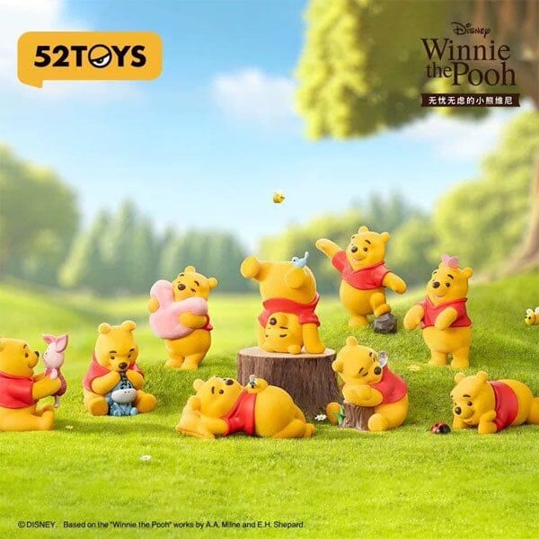 52TOYS Disney Winnie The Pooh Carefree Series Flocked Figurine Blind Box (1pc) - Image 2