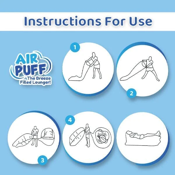 Air Puff: The Breeze Filled Lounger Portable Inflatable Sofa - Image 4