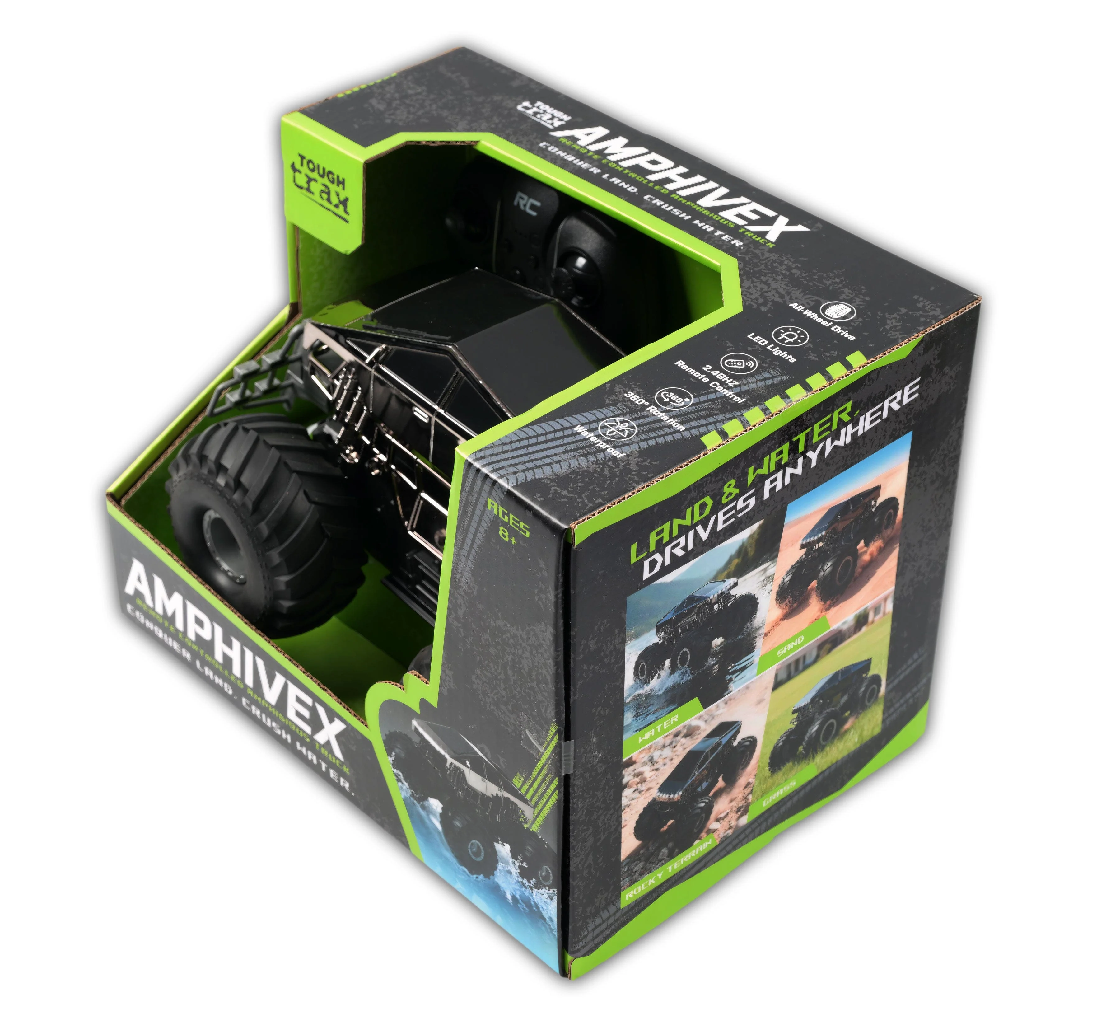 Amphivex: Amphibious Remote Control Car – Land & Water RC Stunt Truck - Image 2