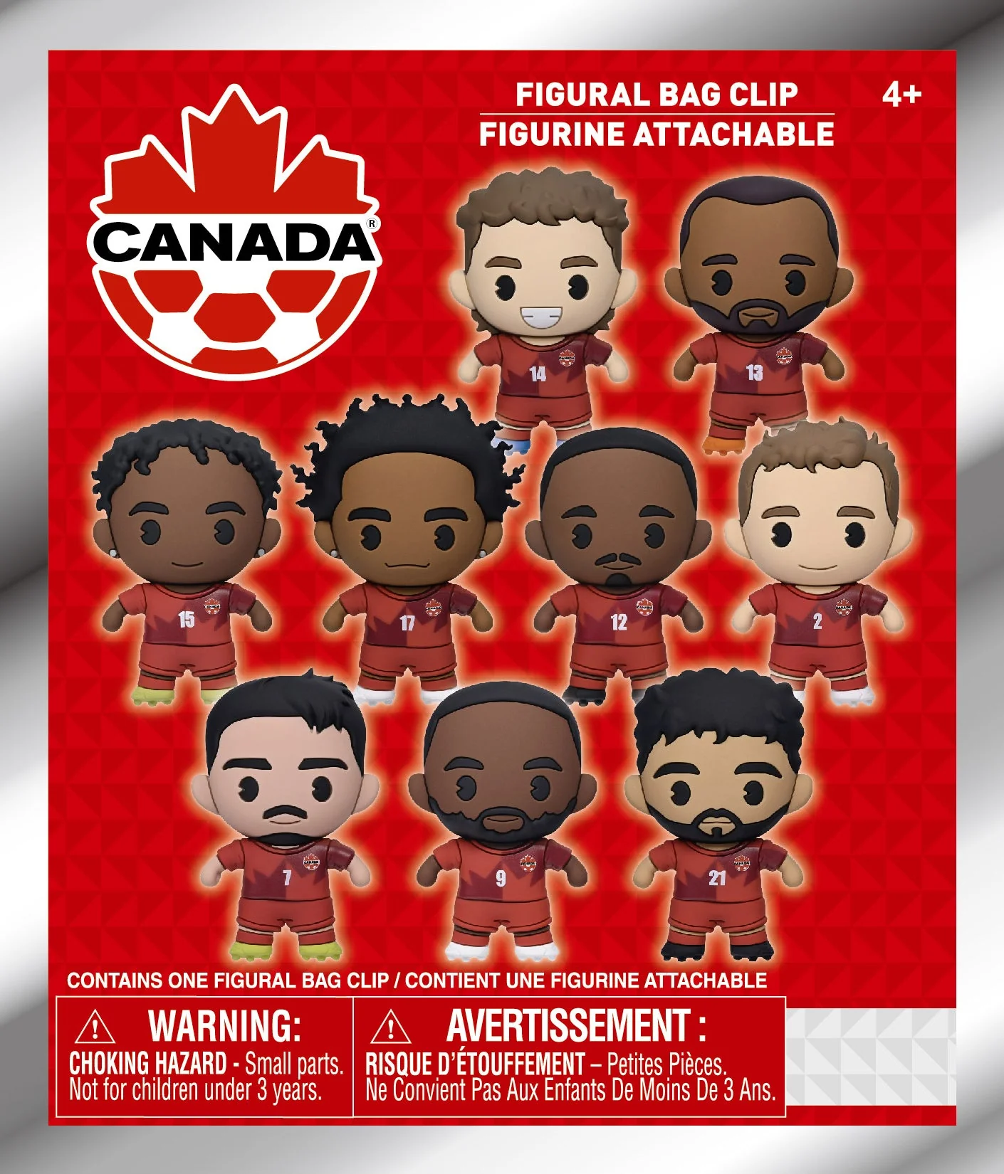 Anime 3D: Canada Soccer Men's National Team 3D Foam Bag Clip (1pc) - Image 3