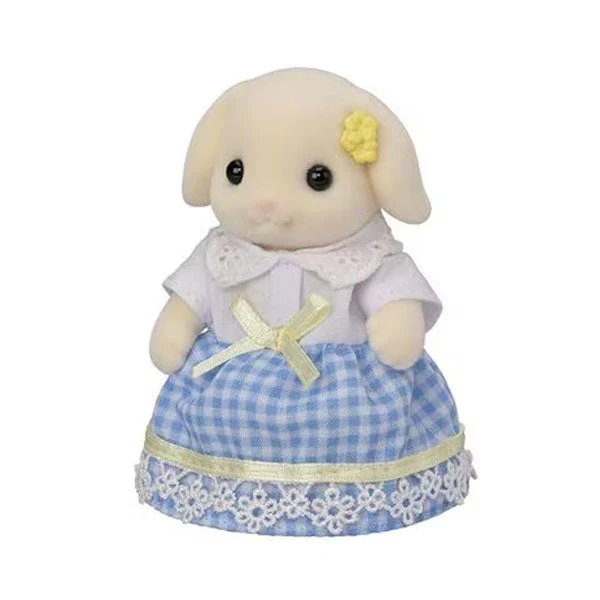 Calico Critters: Flora Rabbit Family (5pc) Posable Flocked Collectible Figurines - Image 6