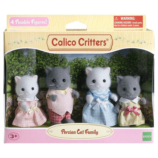 Calico Critters: Persian Cat Family (4pc) Posable Flocked Collectible Figurines - Image 4