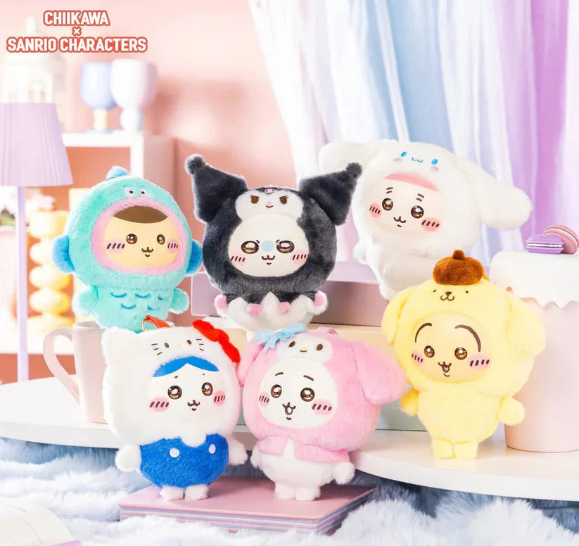 Chiikawa Kiramekko My Melody × Hello Kitty Plush Keychain - Image 4