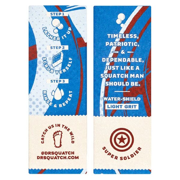 Dr. Squatch® x Marvel™ All-Natural Bar Soap For Men - Captain America Liberty Lather - Image 5