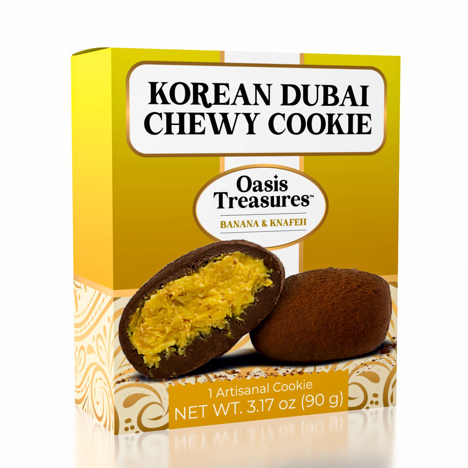 Dubai Banana Flavor Korean Chewy Chocolate Cookie by Oasis Treasures (90g)