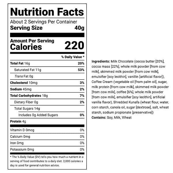 Dubai Chocolate Bar Limited Edition Coffee by Oasis Treasures 75g (2.65oz) - Image 4