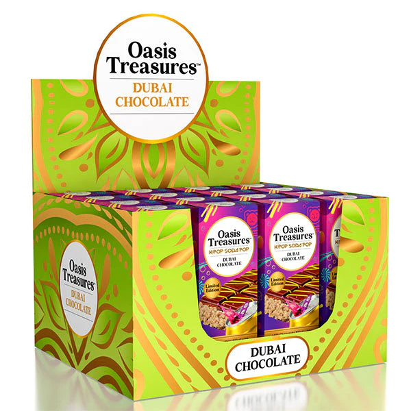 Dubai Chocolate Bar Limited Edition KPop Soda Pop Flavor by Oasis Treasures 75g (2.65oz) - Image 4