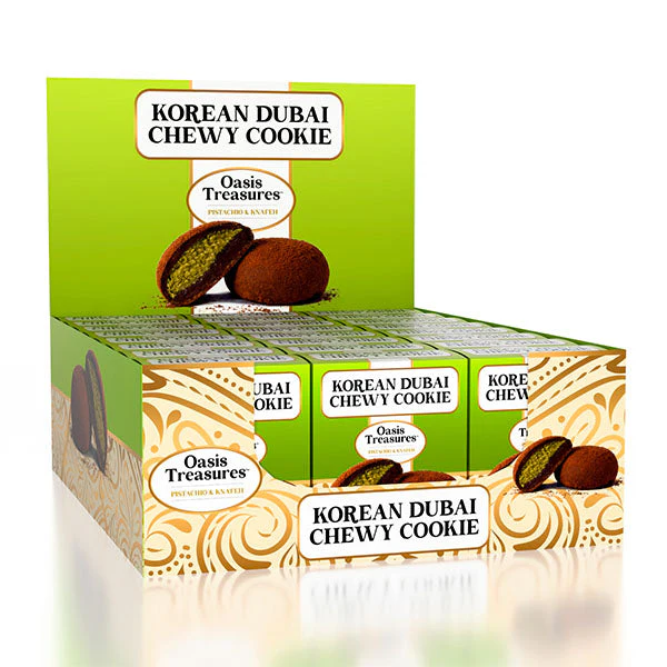 Dubai Pistachio Flavor Korean Chewy Chocolate Cookie by Oasis Treasures (90g) - Image 6