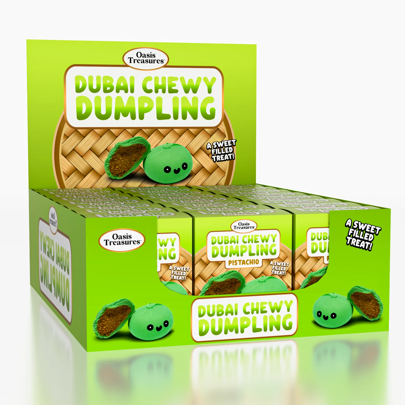 Dubai Dumpling Pistachio Flavor Korean Chewy Cookie by Oasis Treasures (90g) - Image 5