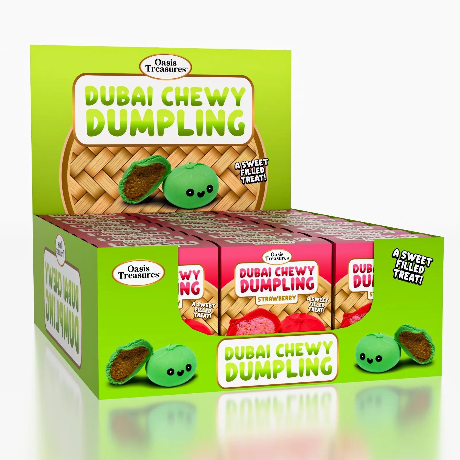 Dubai Dumpling Strawberry Flavor Korean Chewy Cookie by Oasis Treasures (90g) - Image 5