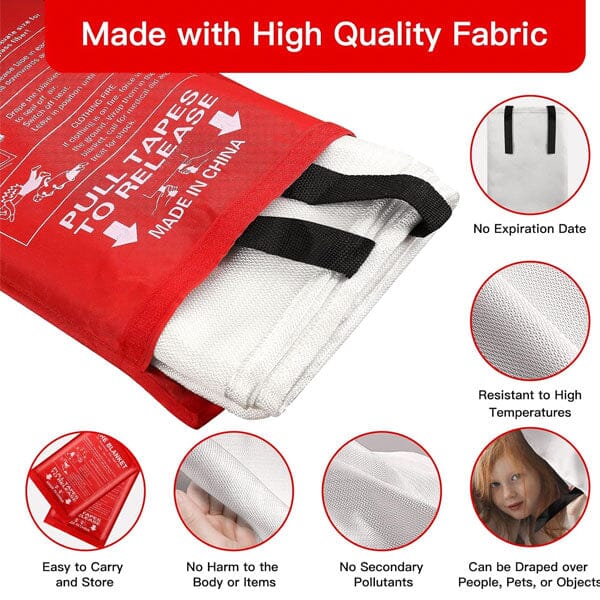 Emergency Fibreglass Certified Fire Blanket (1pc) - Image 3