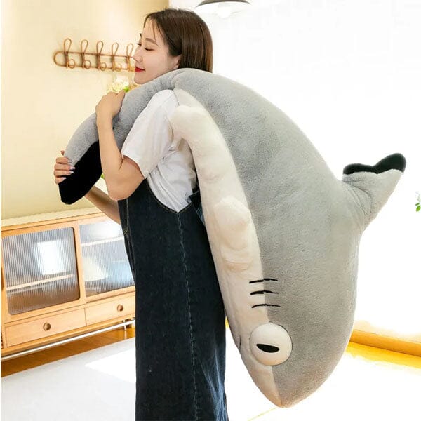 Extra Long Animal Plush Toy 4.5ft Body Pillow - Shark Kitten - Image 3