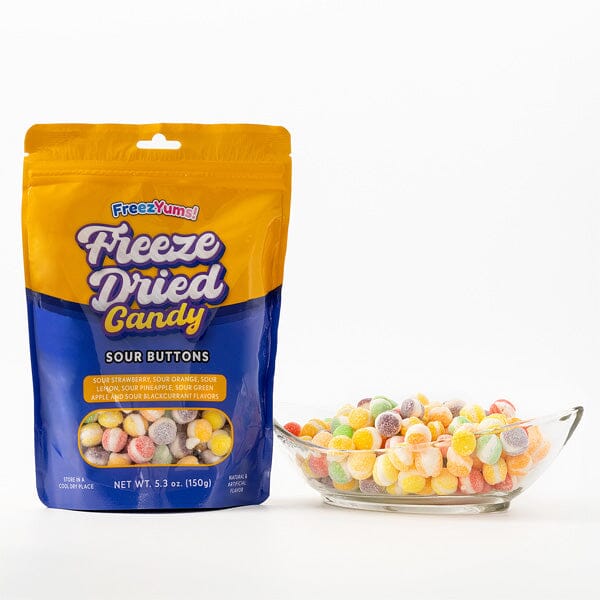 FreezYums! Freeze Dried Sour Button Candy