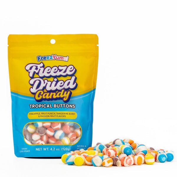 FreezYums! Freeze Dried Tropical Button Candy