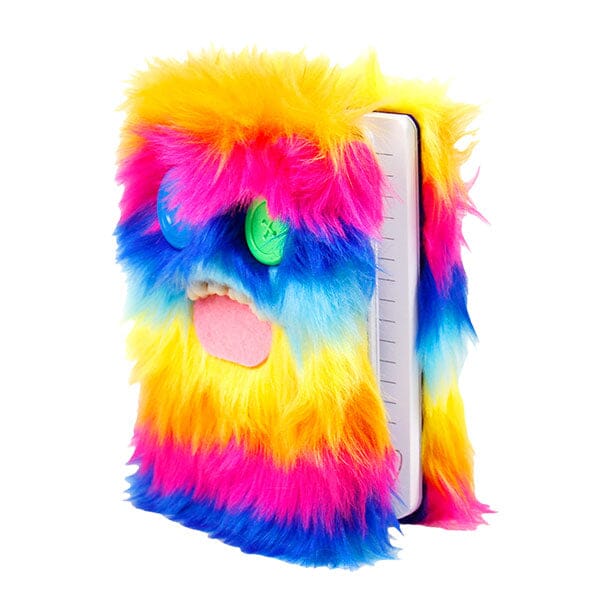 Fuggler Furry Rainbow Plush Lined Notebook (1pc) - Image 2