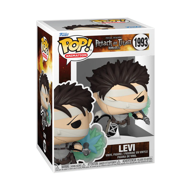 Funko Pop! Anime: Attack on Titan – Levi with Bandages Figure - Image 3
