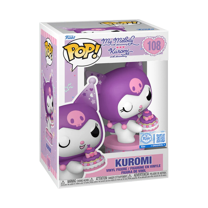 Funko Pop! Hello Kitty: Kuromi with Cake (20th Anniversary) Figure - Image 3