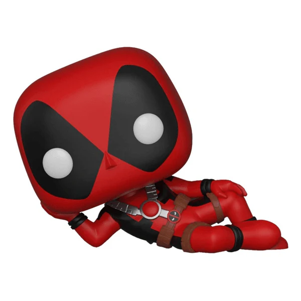 Funko Pop! Marvel: Bobble Head - Lazy Deadpool (Parody) - Image 2
