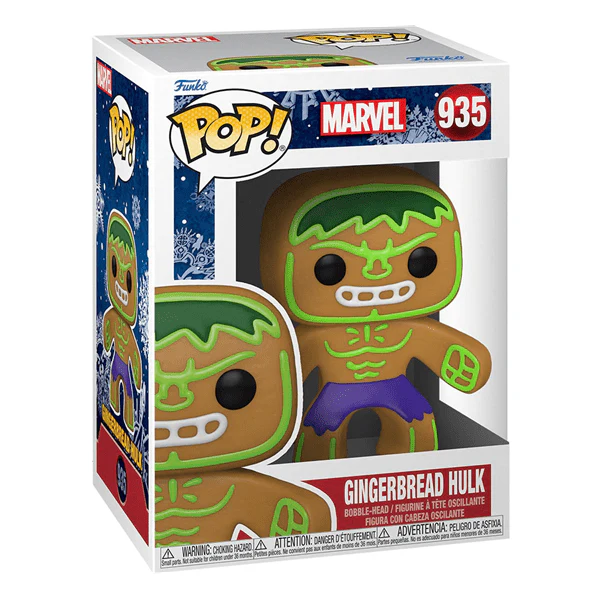 Funko Pop! Marvel: Gingerbread Hulk Vinyl Figure - Image 3