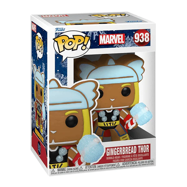 Funko Pop! Marvel: Holiday - Gingerbread Thor Vinyl Figure - Image 3