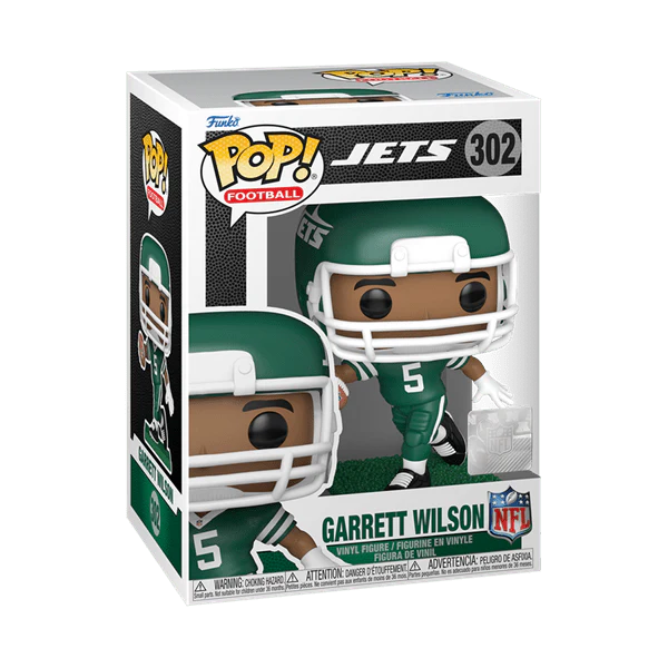 Funko Pop! NFL: Garrett Wilson (Green and White Uniform) - Image 3
