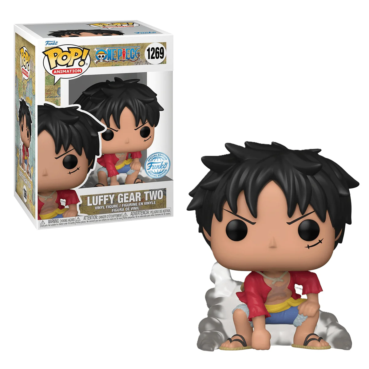 Funko Pop! One Piece – Luffy Gear Two Chase Figure (Style May Vary)