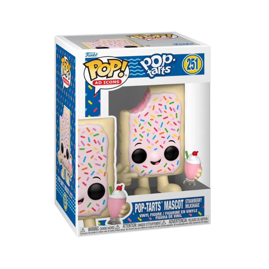 Funko POP! Pop Tarts Mascot Strawberry Milkshake Figure - Image 3