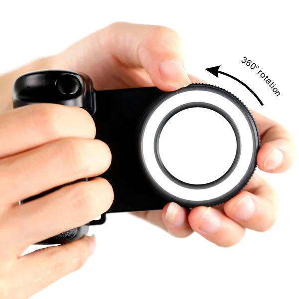 GearWaves 3-in-1 Magnetic Phone Grip & Mini Ring Light (Includes Remote) - Image 7