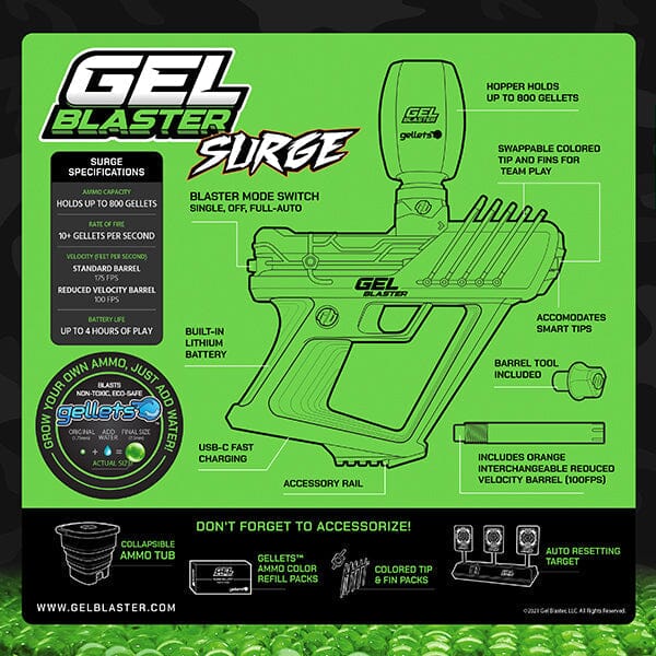 Gel Blaster® SURGE Fully Automatic Water Bead Blaster - Image 12
