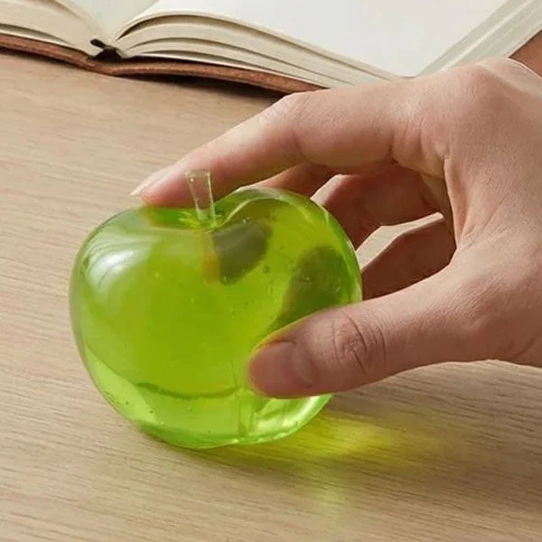 Green Apple Sparkly Maltose Stress Ball Squishy® Fidget Toy (1pc)
