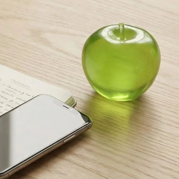 Green Apple Sparkly Maltose Stress Ball Squishy® Fidget Toy (1pc) - Image 4