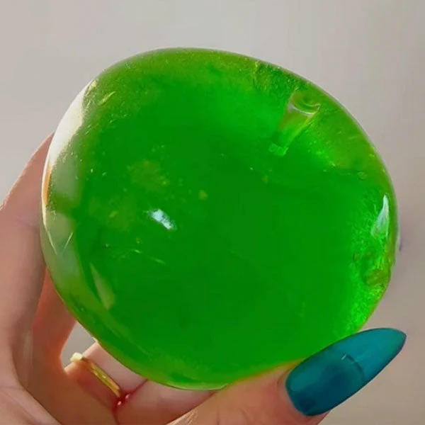 Green Apple Sparkly Maltose Stress Ball Squishy® Fidget Toy (1pc) - Image 5