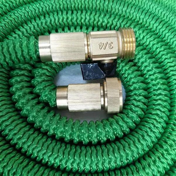 GRO-Hose GREEN | 75ft Expandable Hose With Sprayer Nozzle & Brass Valve - Image 10