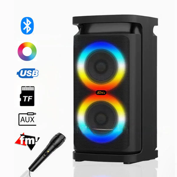 Hy-Impact PartyPulse Wireless Mini Karaoke Speaker With Microphone