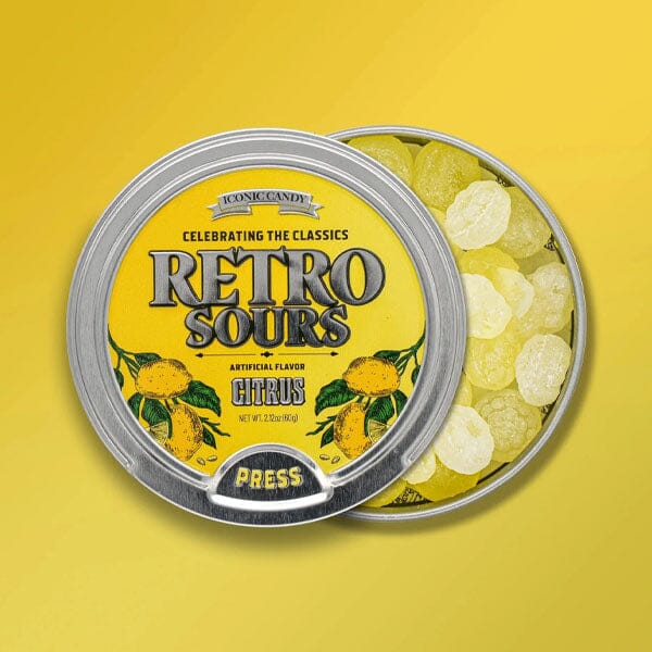 Iconic Candy Retro Sours Tin (60g) Multiple Flavors - Image 3