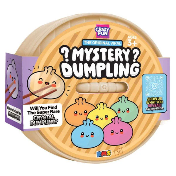 RMS Invisible Maltose Mystery Bao Bun 4" Dumpling Squishy Fidget Toy (1pc)