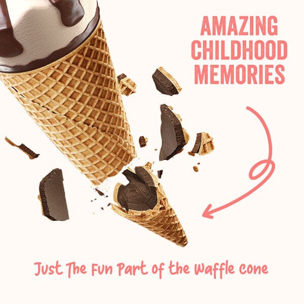 Just The Fun Part Dubai Chocolate Pistachio Kadaifi Filled Bite-Size Crispy Mini Waffle Cones (120g) - Image 6