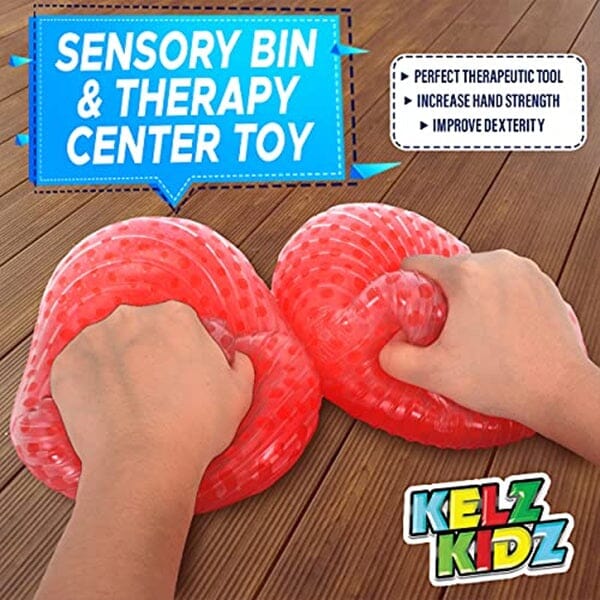 Kelz Kidz Jumbo Textured Squishy Stress Ball (1pc) – Giant Sensory Fidget Toy for Stress Relief - Image 3