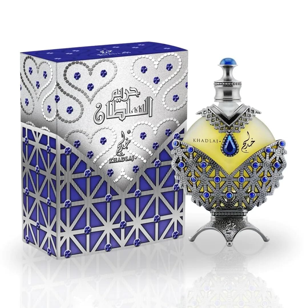 Khadlaj Hareem Al Sultan Antique Blue Unisex Perfume Oil (35mL) - Image 6