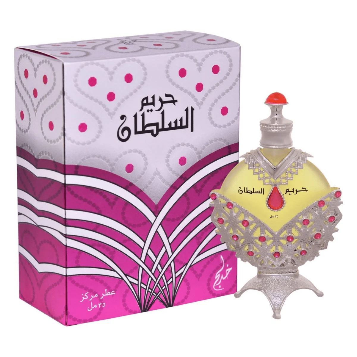 Khadlaj Hareem Al Sultan Silver Pink Unisex Perfume Oil (35mL) - Image 7
