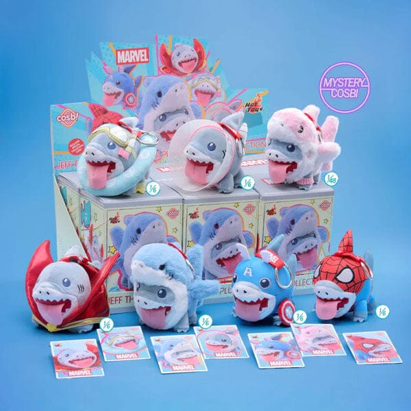 Marvel Jeff the Land Shark Cosbi Keychain Plush Toy Pendant Blind Box (1pc) - Image 2