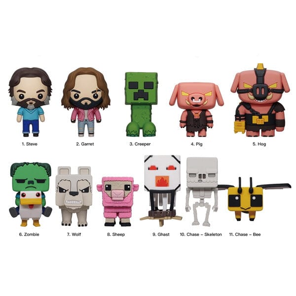 Minecraft The Movie: 3D Foam Bag Clips - Image 2