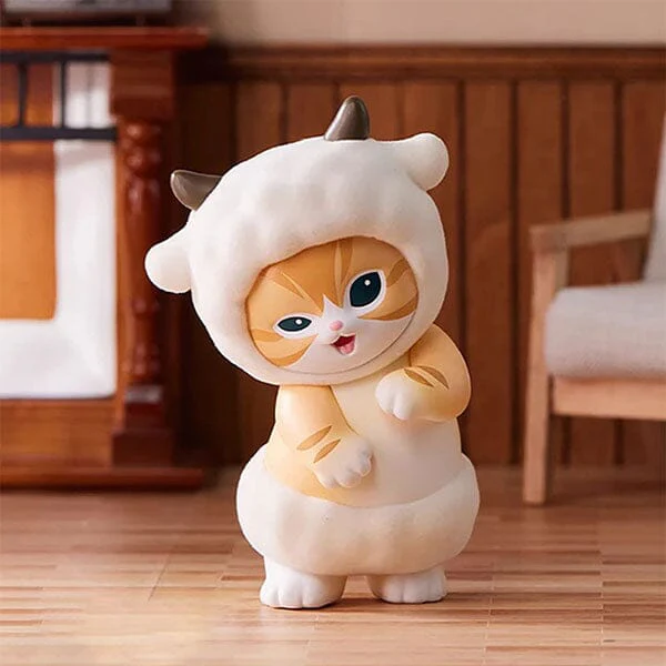 MINISO x Mofusand: Fluffy Party Series Flocked Collectible Figurine Blind Box (1pc) - Image 6