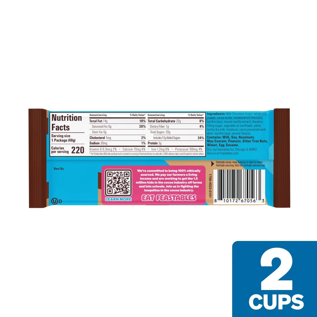 MrBeast Feastables Creamy Hazelnut Chocolate Cups - 1.41oz - Image 3