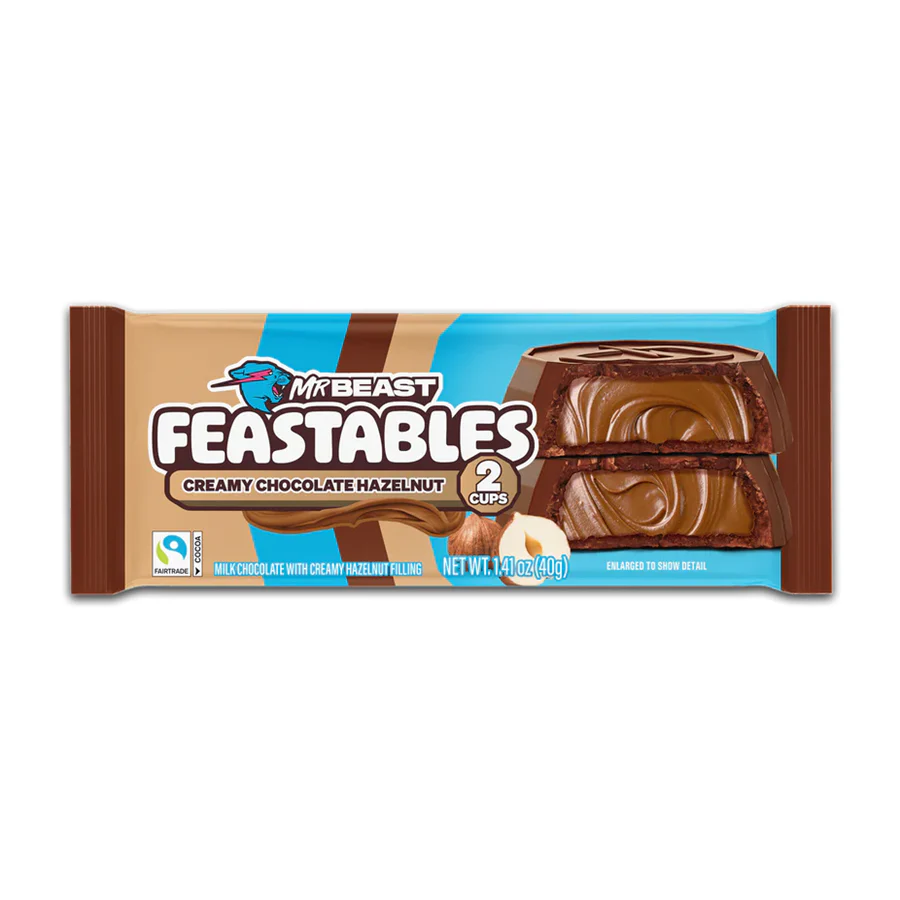 MrBeast Feastables Creamy Hazelnut Chocolate Cups - 1.41oz - Image 4